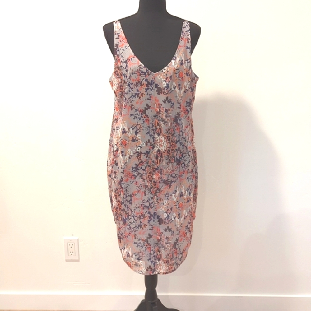 CAbi Fresco Floral Abstract Dress Style #5049 EUC Size M